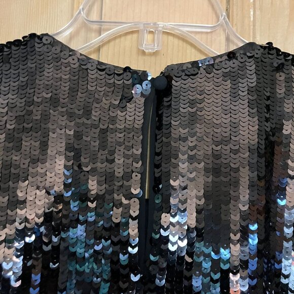 J.Crew Collection Womens Sequin Sleeveless Glam Top Shirt Size XXL Black FA NWT - Picture 11 of 12